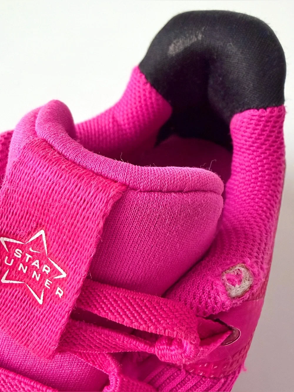 Nike Kids Hot Pink and White Star Runner 4 Sneakers - Size 13C